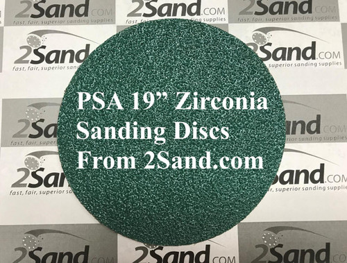  2SAND 19" PSA Zirconia Sanding Discs 10-pack 
