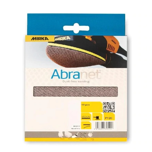 Mirka DEOS Delta Abranet 4" x 6" x 6" Sanding Triangles - 10/Box