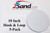  2SAND Sanding Discs Hook & Loop 10 inch 5-Pack 