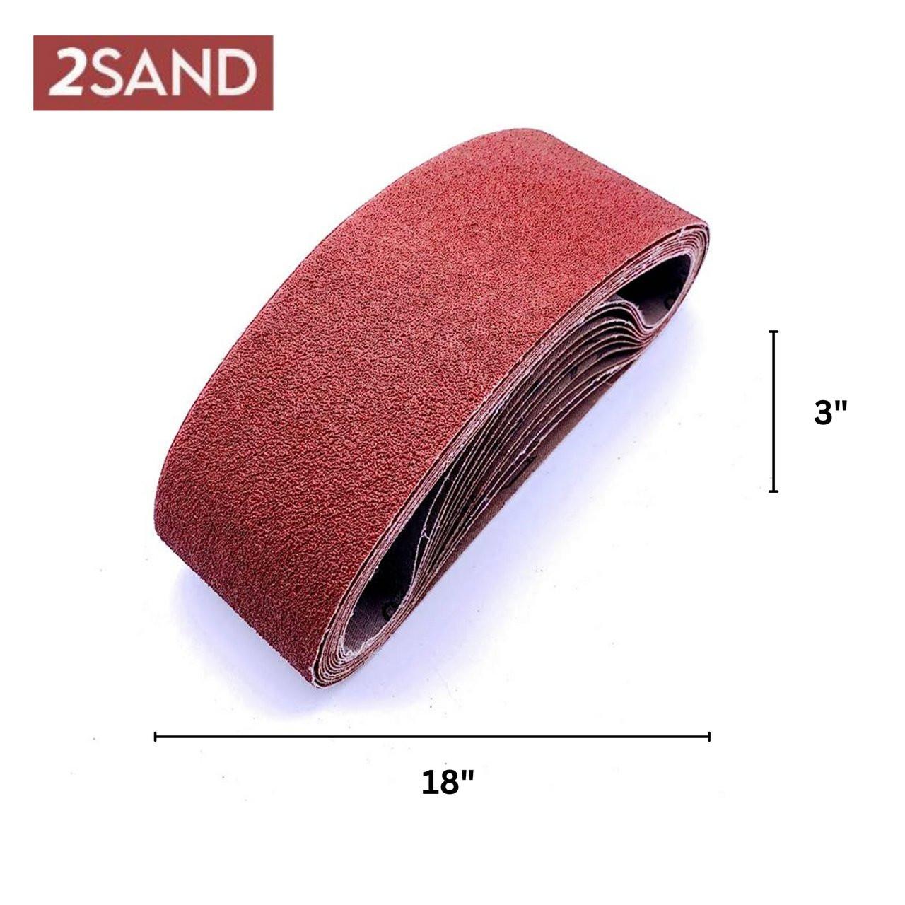 3x18 Aluminum Oxide Sanding Belts | 2SAND