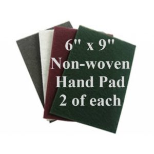 6x9 Non-Woven Hand Pad Assortment - 2 pads of each color