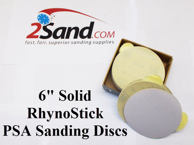 Rhynostick White Line P 36 Grit Sandpaper DISC Self Adhesive 50 PIECES