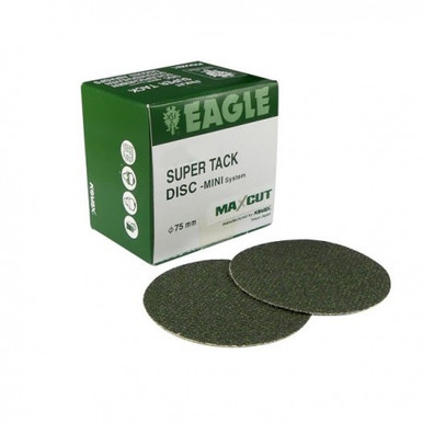 Eagle Yellow-Film Super-Tack Sanding Discs - 6 Inch 2000 Grit Hook & Loop For Topcoat Finishing