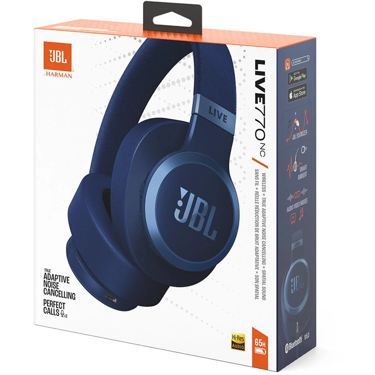 JBL Live 770 Wireless Over-Ear Headphones with True Adaptive NC