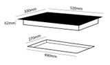 300mm Induction, Black, 2 Element Cooktop I Series 3