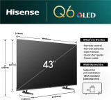 Hisense 43" Q6NNZ 4K QLED Smart TV