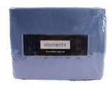 ELEMENTS PLAIN DYED FLANNELETTE SHEET SET - SINGLE