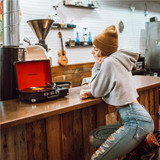 Crosley Cruiser Bluetooth Portable Turntable (Black)