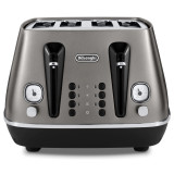 De'Longhi Distinta 4-Slice Toaster (Titanium)