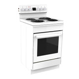 Parmco 600mm Freestanding Stove, Radiant Coil Cooktop, 4 Function Electric Oven, White FS60WR4