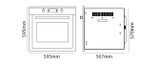 Parmco Pack 1-1 - 600mm 8 Function Stainless Steel Oven and 600mm Induction Frameless Touch Control Cooktop