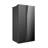Midea 584L Side By Side Fridge Freezer Black Glass MDRS710SBF22AP