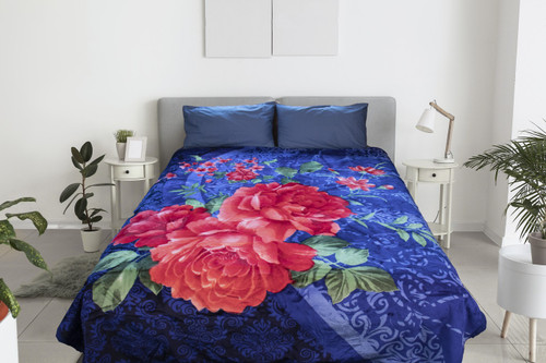 Supersoft 2 PLY MINK BLANKET Flowers