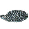 Akoya Pearl Opera Necklace  9 - 10 MM AAA- Black Peacock