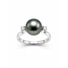 Tahitian Pearl & Diamond Promise Ring