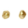South Sea Baroque Pearl Stud Earrings 7.5 MM Deep Golden AAA Flawless