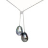 Tahitian Pearl Diamond Unity Necklace 10.5MM AAA