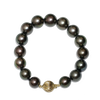 Tahitian Pearl Bracelet 10 - 11  MM AAA Peacock