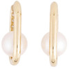 Akoya Pearl & Diamond Paper Clip Earrings