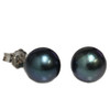 Akoya Pearl Stud Earrings Sizes Between 5.5 - 9mm Green