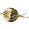 14kt Solid Yellow Gold Ball Corrugated clasp 8 - 13mm