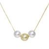 South Sea Pearl Slide Necklace 11 - 11.5 MM AAA Flawless Adjustable chain