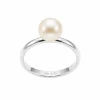 Akoya  Pearl Solitaire Ring