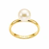 Akoya  Pearl Solitaire Ring