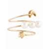 Moon & Star Akoya Pearl Ring