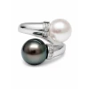 Tahitian Pearl & Akoya Twilight Diamond Ring