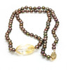 Akoya Pearl & Citrine Necklace AAA Flawless