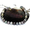 Tahitian Pearl Necklace  14 - 13 mm AAA Multicolor