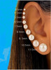 Akoya Pearl Stud Earrings Sizes Between 7.5 - 9.5mm