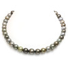 Tahitian Pearl necklace 13 - 10 MM AAA Soft Multicolor