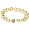 South Sea Pearl Bracelet  10.5 - 10 MM AAA Golden