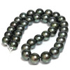 Tahitian Pearl Necklace 13 - 11 mm Black Green AA