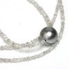 Tahitian Pearl Diamond Solitaire  Necklace 11 MM AAA