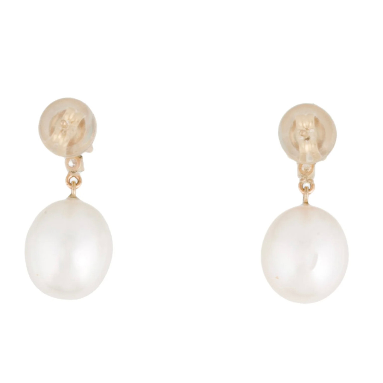 Akoya Pearl Aquamarine Diamond Earrings Seven seas pearls