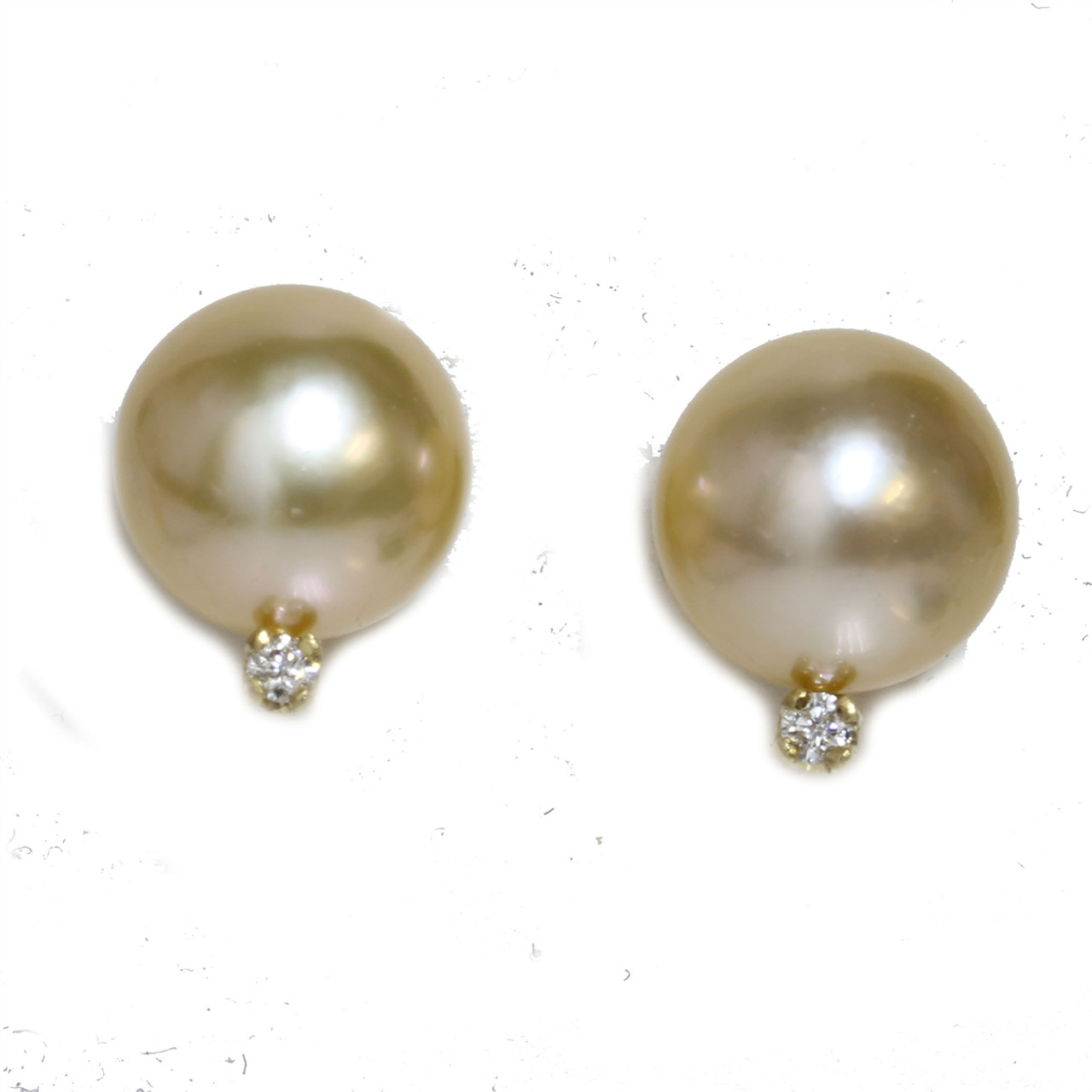 The Pearl Story - Champagne Pearl Stud Earrings – Curio Cottage