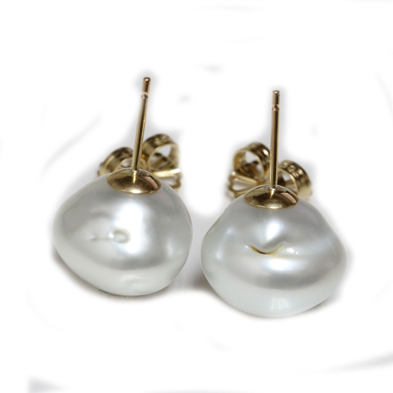Sランク　oyster baroque pearlearrings④ Baroque Pearl Studs