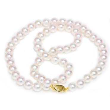 Akoya Pearl Necklace 7 - 6.5 MM AAA White