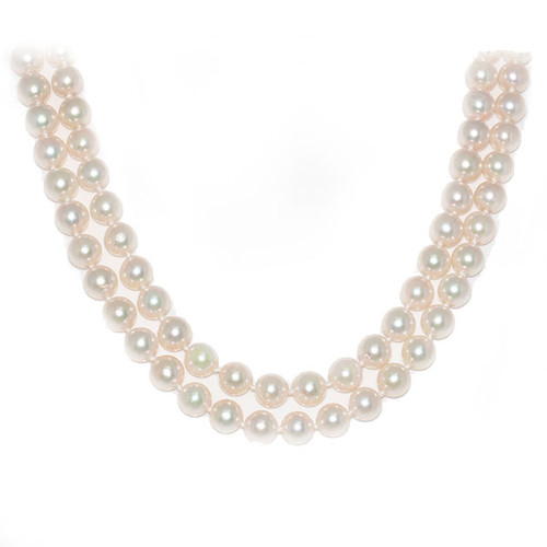 Akoya Pearl Opera Necklace 8 - 7.5 MM AAA 36"