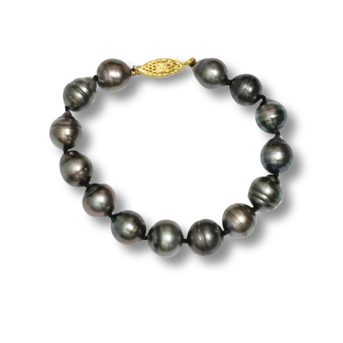 Tahitian Circle Pearl  Bracelet 12 - 10 MM
