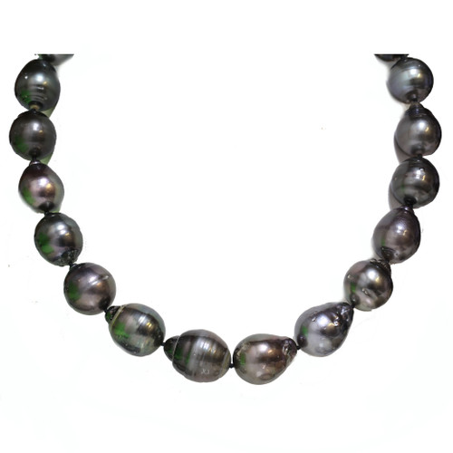 Tahitian Drop Pearl Necklace  18 - 16 mm  AA