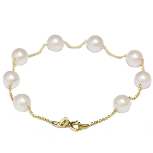 Akoya Pearl Tincup Bracelet