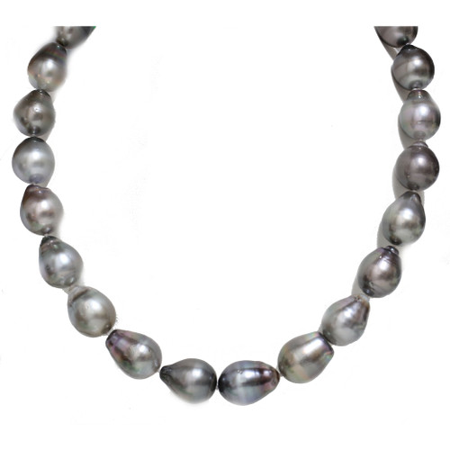 Tahitian Drop Pearl Necklace  15 - 13 mm AAA