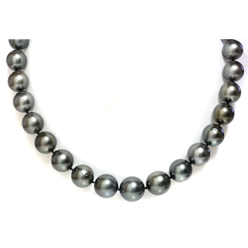 Tahitian South Sea Pearl Necklace 15 - 12 mm AAA-