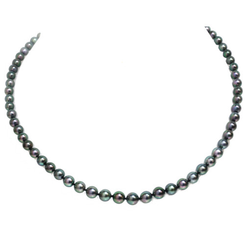 Akoya Pearl Necklace 7 - 4 MM AAA Peacock