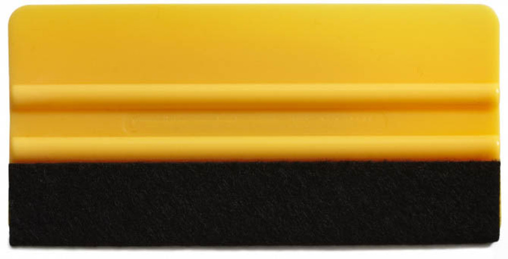 6" Yellow Squeegee (With Felt)