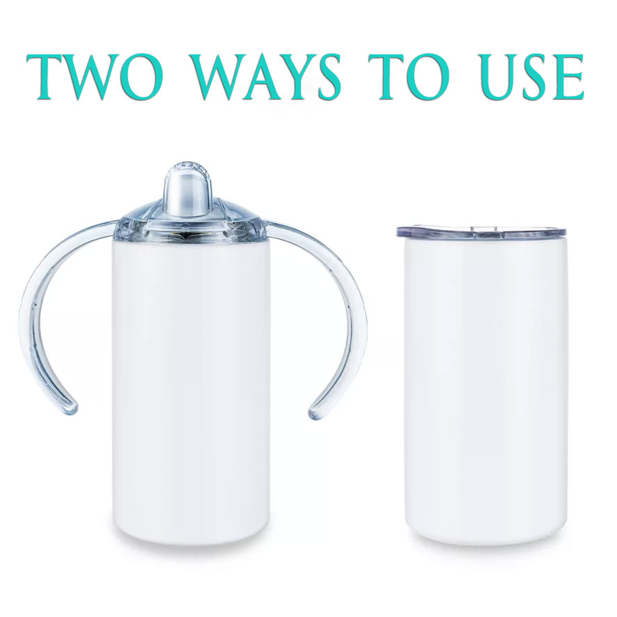 Craft Express  2-Pack 13oz Stainless Steel Sippy Cup